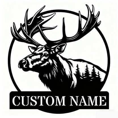 Great Outdoors Moose Metal Monogram