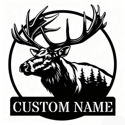 Great Outdoors Moose Metal Monogram