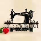 Personalized Sewing Machine Metal Sign