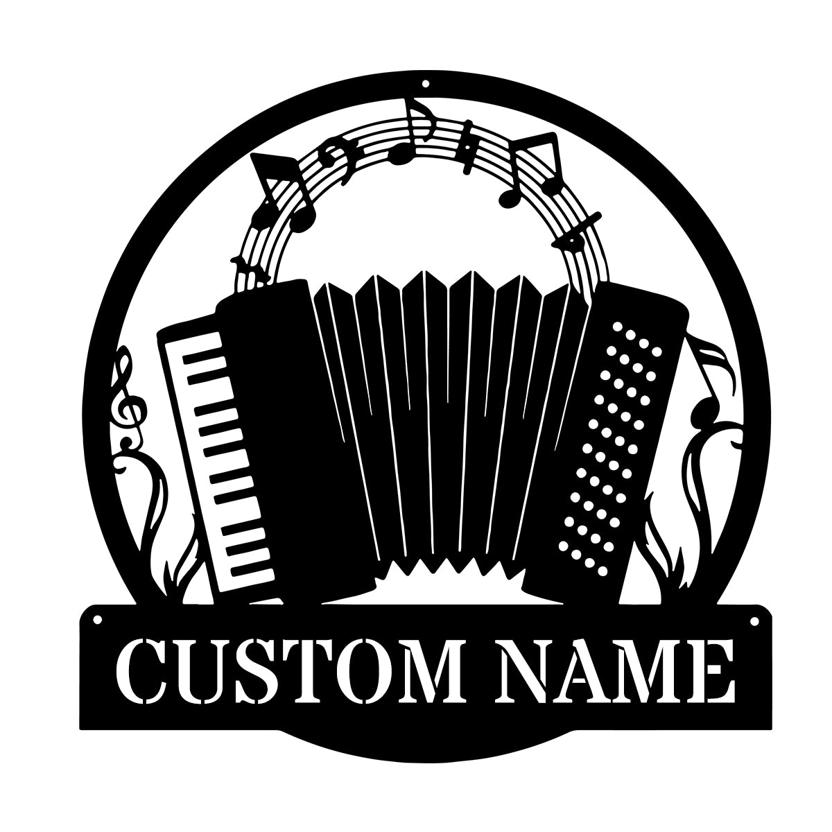 Custom Music Studio Metal Wall Art