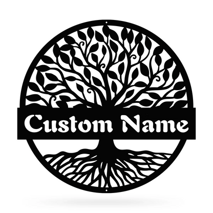 Tree of Life Metal Monogram