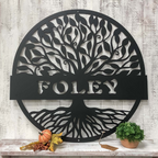 Tree of Life Metal Monogram