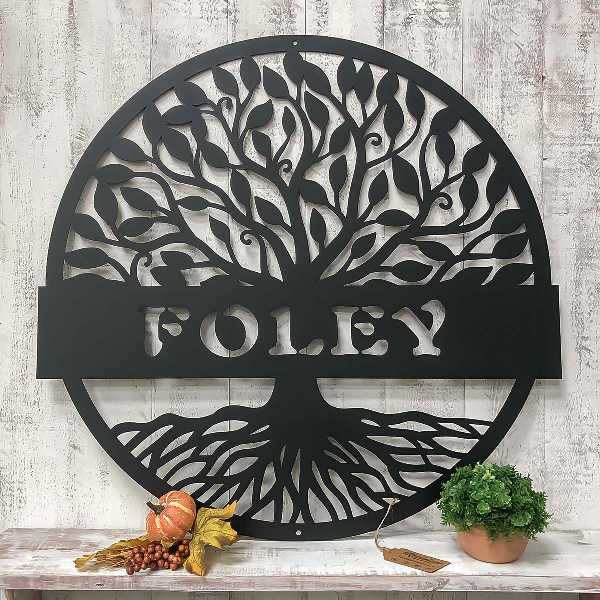 Tree of Life Metal Monogram