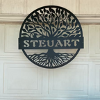 Tree of Life Metal Monogram
