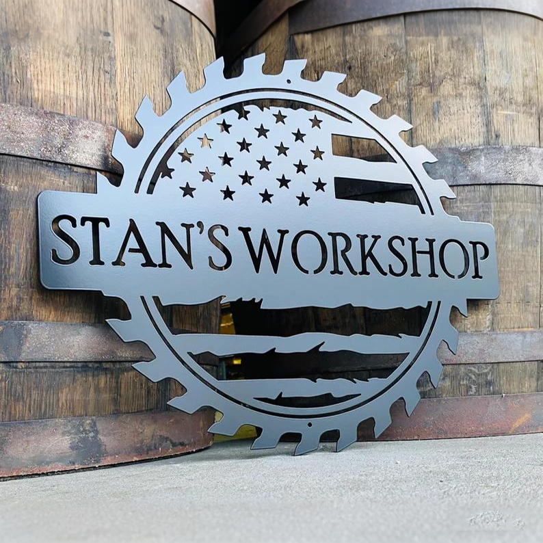 Custom Garage Workshop Metal Signs