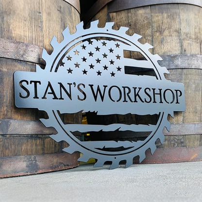 Custom Garage Workshop Metal Signs
