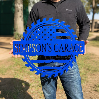 Custom Garage Workshop Metal Signs