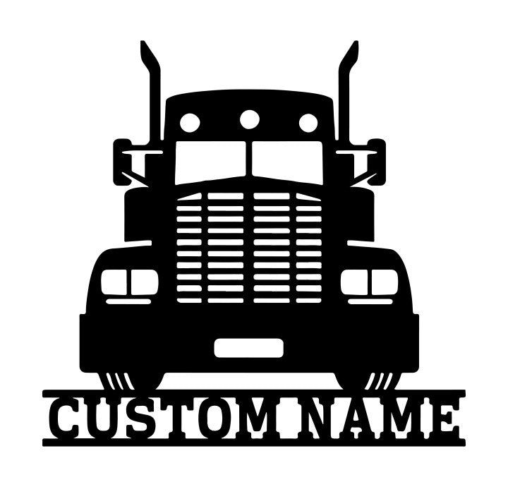 Custom Truck Car Metal Wall Art With LED Lights