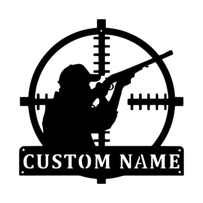 Personalized Shooting Sports Metal Wall Art With LED Lights