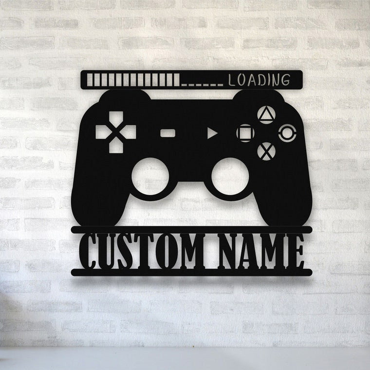 Custom Game Room Metal Wall Art With LED Lights