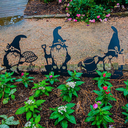 Garden Art – Metal Gnome 3-Pack