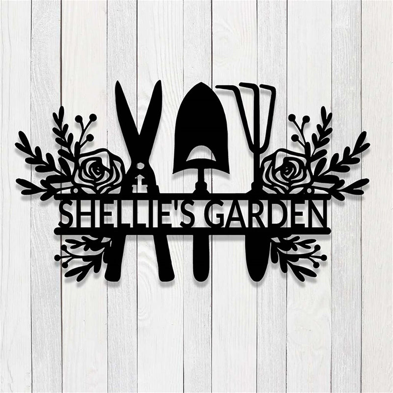 Custom Name Metal Garden Sign