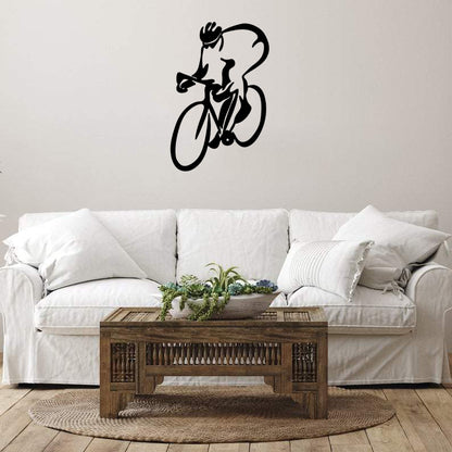 Road Bicycle Metal Wall Art With Led Lights