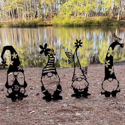 Garden Art-Metal Gnomes