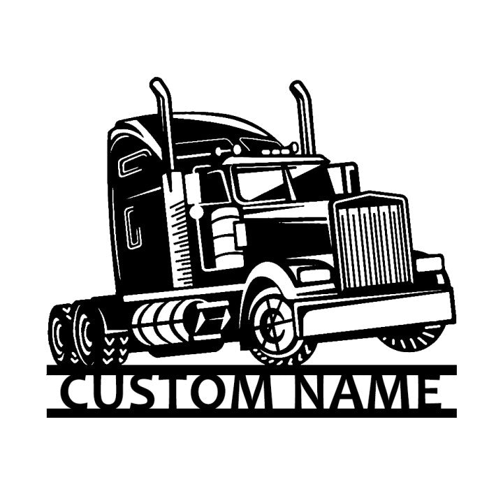 Personalized Truck Metal Wall Art With LED Lights