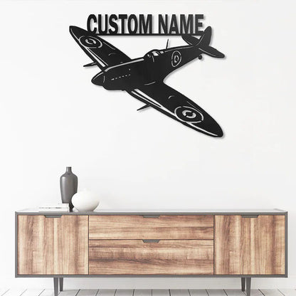 Custom Airplane Metal Wall Art With LED Lights