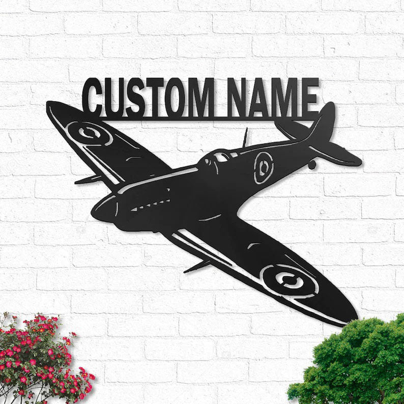 Custom Airplane Metal Wall Art With LED Lights