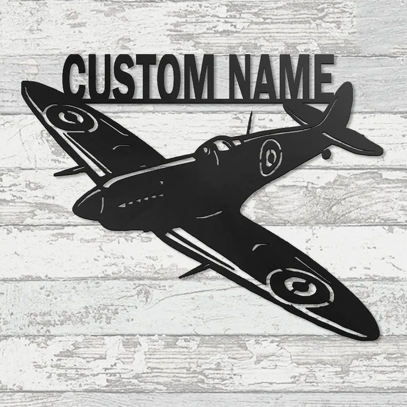 Custom Airplane Metal Wall Art With LED Lights