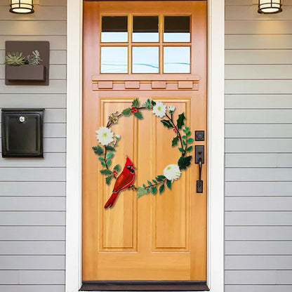 Double-Sided Painted Metal Wreath