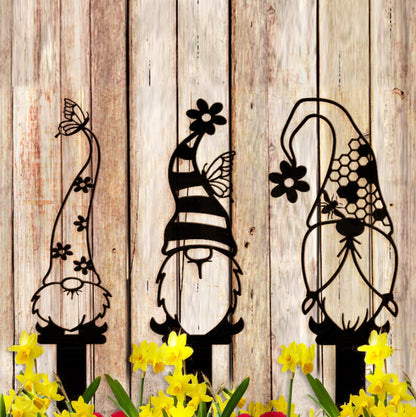 Garden Art-Metal Gnomes