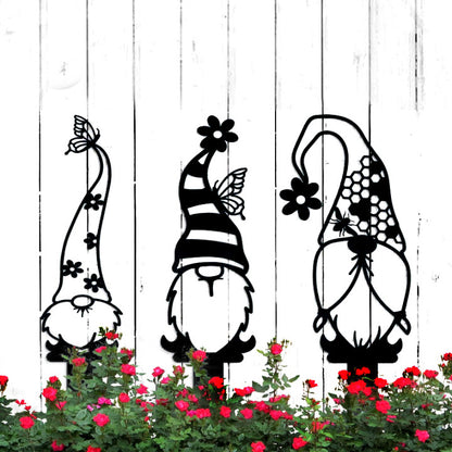 Garden Art-Metal Gnomes